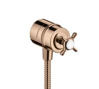 Hansgrohe hansgrohe Axor Montreux Robinet d'arrêt avec clapet anti-retour, croix, or rouge poli Quantité:1