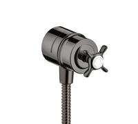 Hansgrohe hansgrohe Axor Montreux Robinet d'arrêt avec clapet anti-retour, croix, bleu poli chrome Quantité:1