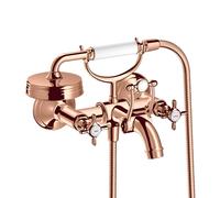 hansgrohe AXOR Montreux Mitigeur bain à 2 poignées pour montage apparent, 16540300, Couleur: Rouge poli or