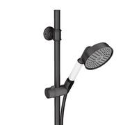 hansgrohe AXOR Ensemble de douche Montreux 0,90 m, douchette à main 100 1 jet Classic, 27982340, Couleur: Chrome noir brossé