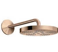Axor One douche à effet de pluie avec bras 28x28 cm ronde || 48491300