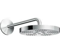 Axor One douche à effet de pluie avec bras 28x28 cm ronde chrome 48491000