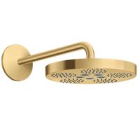 Axor One douche à effet de pluie avec bras 28x28 cm ronde doré 48491250