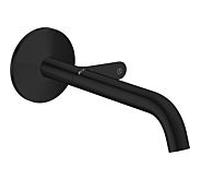 Axor One hansgrohe 48112670 encastré mitigeur lavabo , montage mural, avec bec 220mm, noir mat