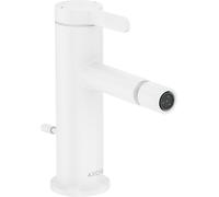 Hansgrohe Mitigeur monocommande pour bidet AXOR One, saillie 113 mm, vidage à tirette, blanc mat