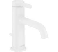 Hansgrohe Mitigeur de lavabo Axor One 48000700 projection 130 mm avec tirant de vidange blanc mat