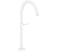 hansgrohe Axor One mitigeur lavabo 48030700 saillie 165mm, pour lavabos à poser, avec garniture de vidange push-open , blanc mat