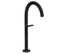 hansgrohe Axor One mitigeur lavabo 48030670 saillie 165mm, pour lavabos, avec bouton-poussoir garniture de vidange , noir mat