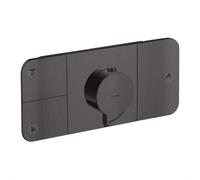 Hansgrohe Mitigeur thermostatique encastré Axor One 3 consommateurs Chrome noir brossé 45713340