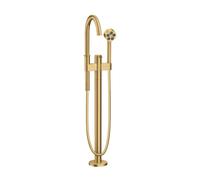 Hansgrohe Mitigeur monocommande bain au sol Axor One 220 mm sur pied 48440250 Optique or brossé