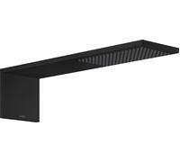 Axor ShowerComposition douche à effet de pluie avec bras 42.5x11 cm rectangulaire noir 12592670