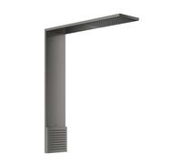 hansgrohe ShowerComposition module de douche 12593330 250x250mm, montage mural, 1jet, avec douche d'épaule, chrome noir poli