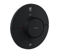 hansgrohe AXOR ShowerSelect ID thermostat, encastré, rond, 2 consommateurs, 36750670, Couleur: noir mat