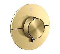 hansgrohe AXOR ShowerSelect ID thermostat, encastré, rond, 2 consommateurs, 36750950, Couleur: laiton brossé