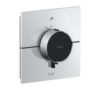 hansgrohe AXOR ShowerSelect ID thermostat, encastré, carré, 2 consommateurs, combinaison de sécurité intégrée, 36753000, Couleur: chrome