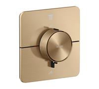 hansgrohe AXOR ShowerSelect ID thermostat, encastré, softsquare, 2 consommateurs, 36754140, Couleur: Bronze brossé
