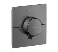 hansgrohe AXOR ShowerSelect ID thermostat, encastré, carré, 1 consommateur, 36757330, Couleur: Chrome noir poli