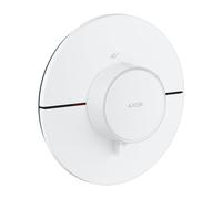 hansgrohe AXOR ShowerSelect ID thermostat, haut débit, encastré, rond, 36759700, Couleur: Blanc mat