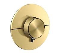 hansgrohe AXOR ShowerSelect ID thermostat, haut débit, encastré, rond, 36759950, Couleur: laiton brossé