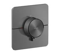 hansgrohe AXOR ShowerSelect ID thermostat, haut débit, encastré, softsquare, 36775340, Couleur: Chrome noir brossé