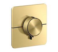 hansgrohe AXOR ShowerSelect ID thermostat, haut débit, encastré, softsquare, 36775950, Couleur: laiton brossé