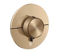 hansgrohe AXOR ShowerSelect ID thermostat, Highflow, encastré, 1 consommateur, une sortie supplémentaire, rond, 36776140, Couleur: Bronze brossé