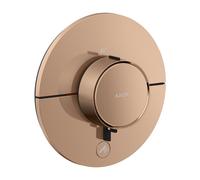 hansgrohe AXOR ShowerSelect ID thermostat, Highflow, encastré, 1 consommateur, une sortie supplémentaire, rond, 36776300, Couleur: Rouge poli or