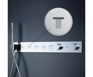 AXOR ShowerSolutions Bouton-poussoir à symbole pour module thermostatique Select, 93308000,