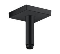 hansgrohe AXOR ShowerSolutions raccord de plafond, carré, 100mm, 26437670, Couleur: noir mat