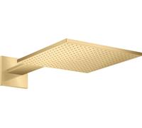 Axor ShowerSolutions douche à effet de pluie avec bras 30x30 cm carrée doré 35318250