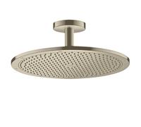 douche de tête Axor ShowerSolutions 1jet 26035820 nickel brossé, 350mm, avec raccordement au plafond, rond