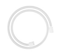 hansgrohe AXOR ShowerSolutions flexible de douche textile, 1250mm, écrou conique et cylindrique, 28227700, Couleur: Blanc mat