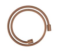 hansgrohe flexible de douche textile 28228310 1250 mm, écrou cylindrique des deux côtés, or rouge brossé