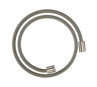 hansgrohe AXOR ShowerSolutions flexible de douche textile, 1250mm, écrou cylindrique des deux côtés, 28228800, Couleur: Acier inoxydable Optic