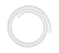 hansgrohe AXOR ShowerSolutions flexible de douche textile, 1600mm, écrou conique et cylindrique, 28259700, Couleur: Blanc mat