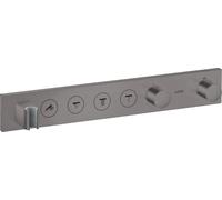 hansgrohe AXOR ShowerSolutions module de thermostat Select 600/90, encastré, 4 consommateurs, kit complet, 18357340, Couleur: Chrome noir brossé
