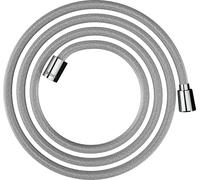 hansgrohe AXOR ShowerSolutions flexible de douche textile, 2000mm, Ã©crou conique et cylindrique, 28290, Coloris: chrome - 28290000