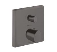 hansgrohe AXOR Starck Thermostat organique à encastrer, robinet d'arrêt et inverseur, 2 consommateurs, 12716340, Couleur: Chrome noir brossé