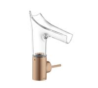 Hansgrohe hansgrohe Axor Starck V Mitigeur lavabo 140 mm verre, garniture non vidée, brossé or rouge Quantité:1