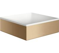 Axor Suite lavabo 28.5x28.5 cm carrée à poser blanc-marron/beige mat 42002140