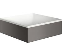 Axor Suite lavabo 28.5x28.5 cm carrée à poser blanc-noir mat 42002340