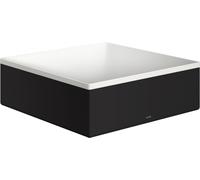 Axor Suite lavabo 28.5x28.5 cm carrée à poser blanc-noir mat 42002670