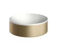 Axor Suite lavabo 30x30 cm ronde à poser blanc-marron/beige mat 42000140