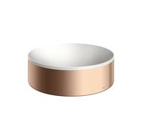 hansgrohe AXOR Suite lavabo à poser, rond, D 300mm, avec cadre métal, sans trop-plein, SOLIDSurface, 42000300, Couleur: Rouge poli or