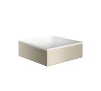 hansgrohe AXOR Suite lavabo à poser, rectangulaire, 285x285mm, avec cadre métal, sans trop-plein, SOLIDSurface, 42002820, Couleur: Nickel brossé