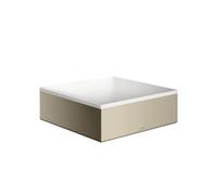 hansgrohe AXOR Suite lavabo à poser, rectangulaire, 285x285mm, avec cadre métal, sans trop-plein, SOLIDSurface, 42002830, Couleur: Nickel poli