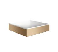 hansgrohe AXOR Suite lavabo à poser, rectangulaire, 400x400mm, avec cadre métal, sans trop-plein, SOLIDSurface, 42003140, Couleur: Bronze brossé