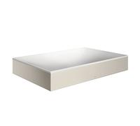 hansgrohe AXOR Suite lavabo à poser, rectangulaire, 600x600mm, avec cadre métal, sans trop-plein, SOLIDSurface, 42004800, Couleur: Acier inoxydable Optic