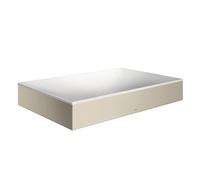 hansgrohe AXOR Suite lavabo à poser, rectangulaire, 600x600mm, avec cadre métal, sans trop-plein, SOLIDSurface, 42004820, Couleur: Nickel brossé