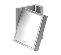 hansgrohe AXOR UNIVERSAL Rectangular Miroir de rasage, grossissement 1,7x, inclinable, cadre métal, 42649000, Couleur: chrome